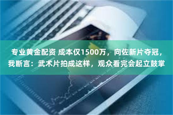 专业黄金配资 成本仅1500万，向佐新片夺冠，我断言：武术片拍成这样，观众看完会起立鼓掌